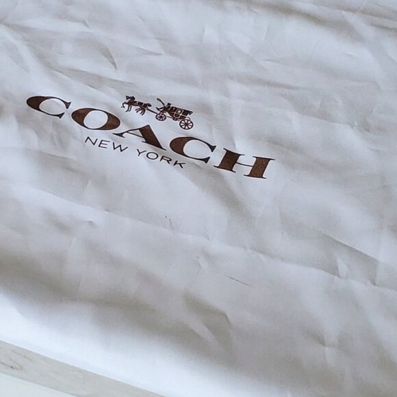 Lot of Two (2) Extra Large XL Coach Drawstring Dust Bags for Purse Storage - Picture 3 of 4